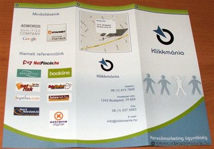 Szórólap – nyomdai referencia