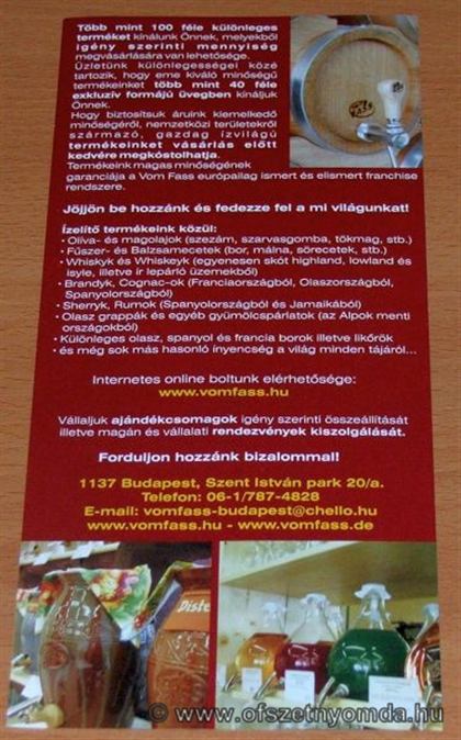 Szórólap – nyomdai referencia