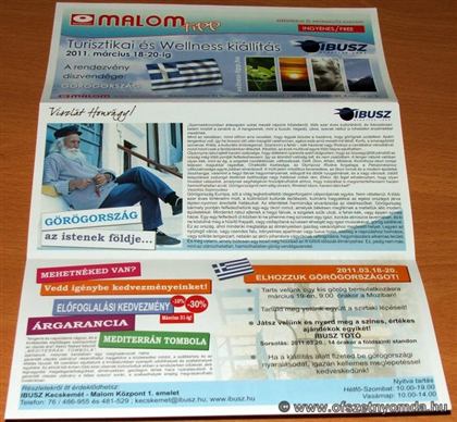 Szórólap – nyomdai referencia